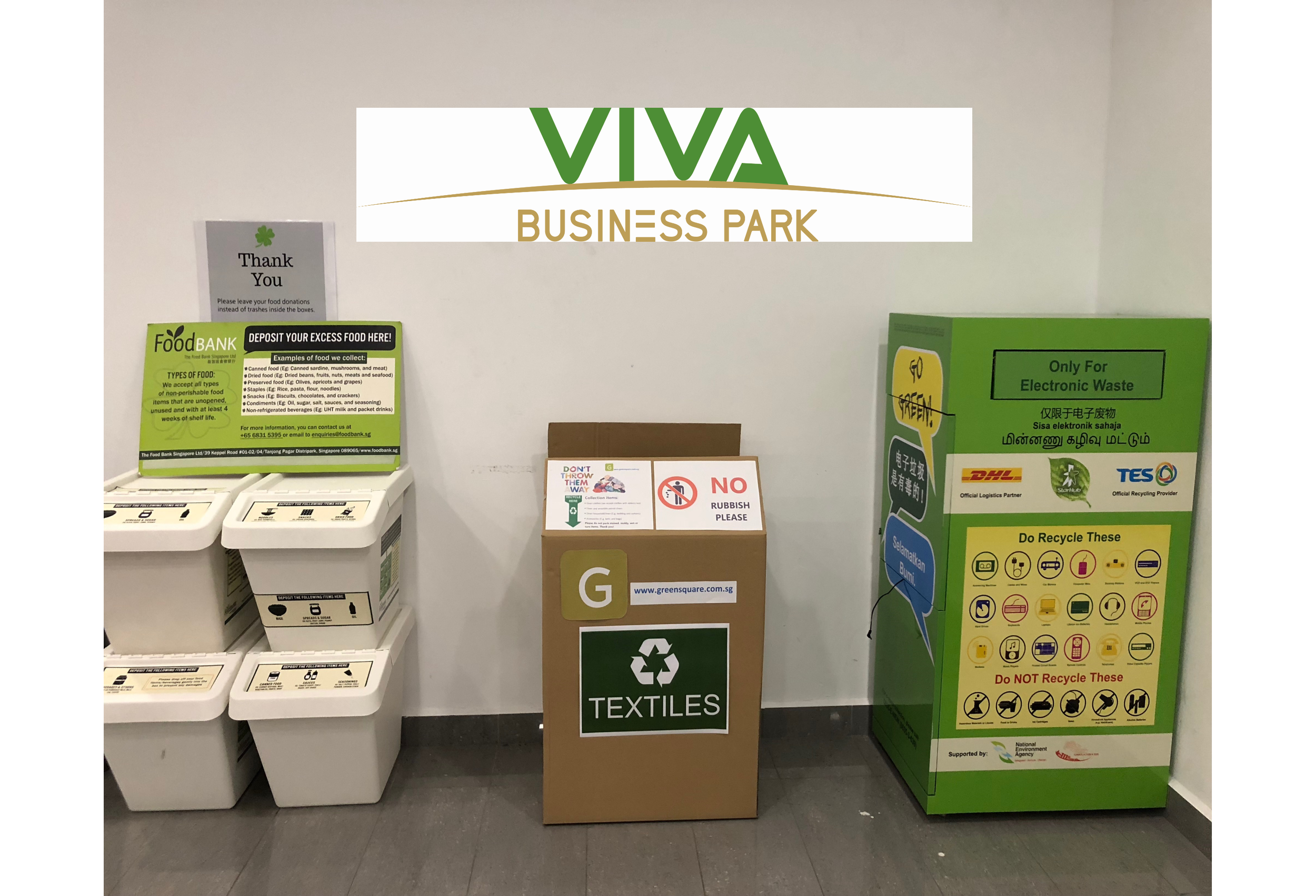 Our 1st Textile Recycling Box in a Mall!